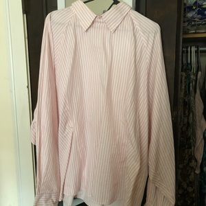 ASOS curve stripe shirt with corset back